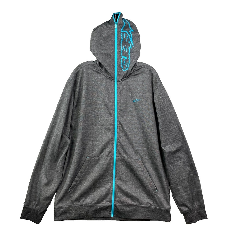 Alpinestars DNA Hoodie Mens 2XL Gray Sports Athleisure Gym Training Workout